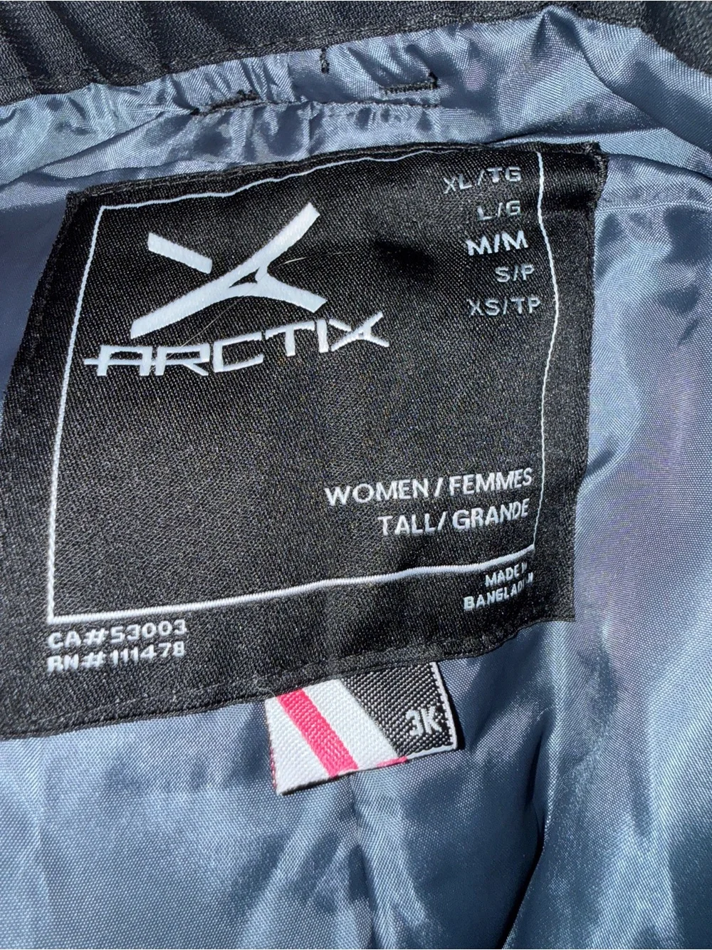Arctix Black Women’s Snow Board Ski Pants Medium